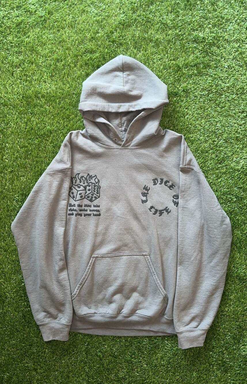 CVLA Gray Graphic Pullover Hoodie - The Dice of Life